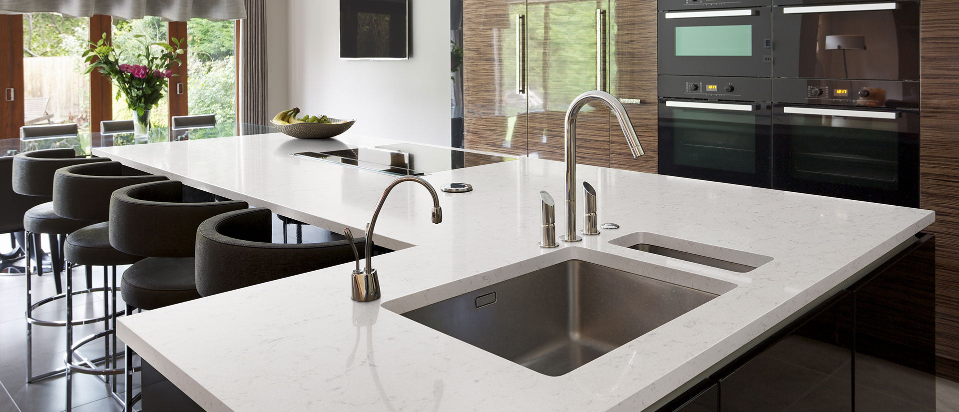 New Carrara Marmi by MSI Surfaces available at Aqua Kitchen