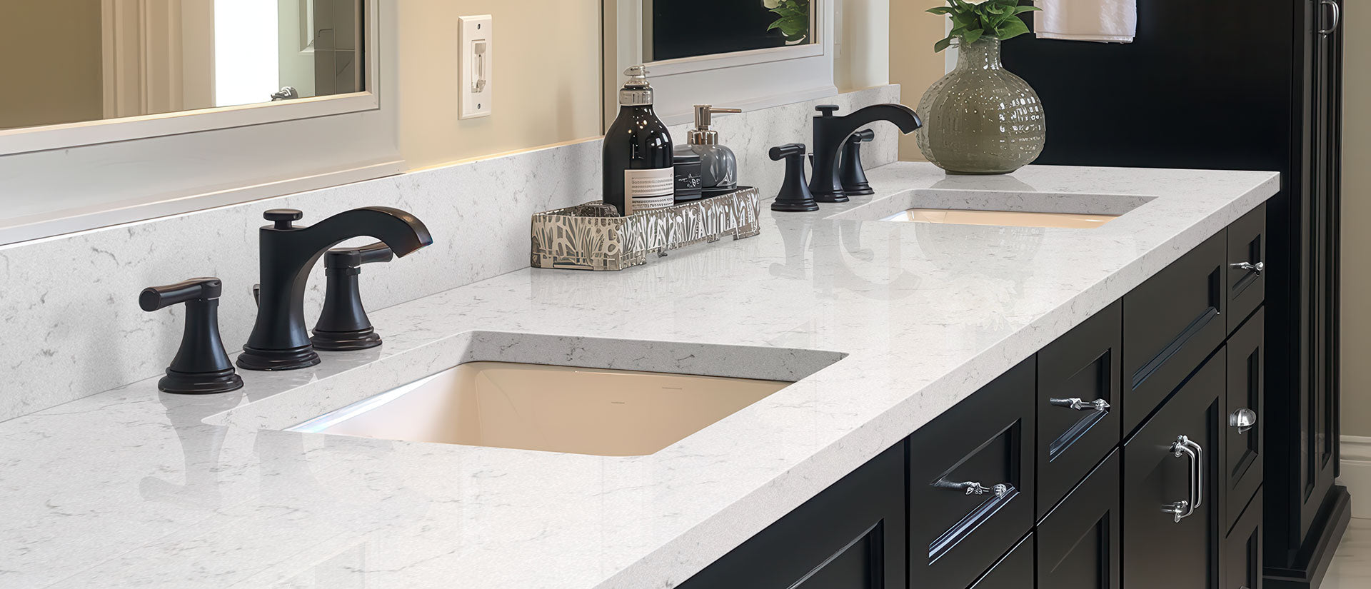 New Carrara Marmi by MSI Surfaces available at Aqua Kitchen