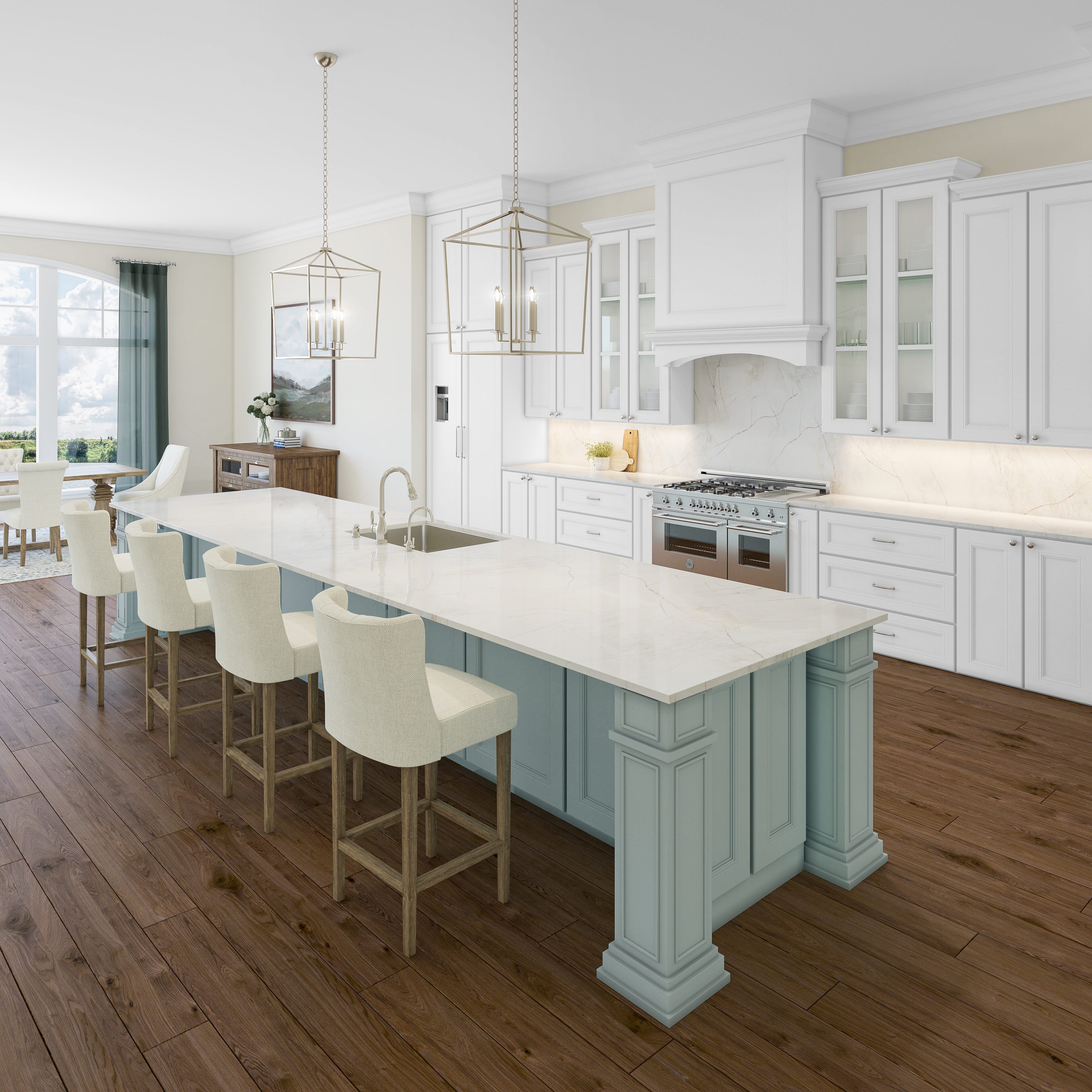 Magnolia Pearl® by Pental Quartz available at Aqua Kitchen