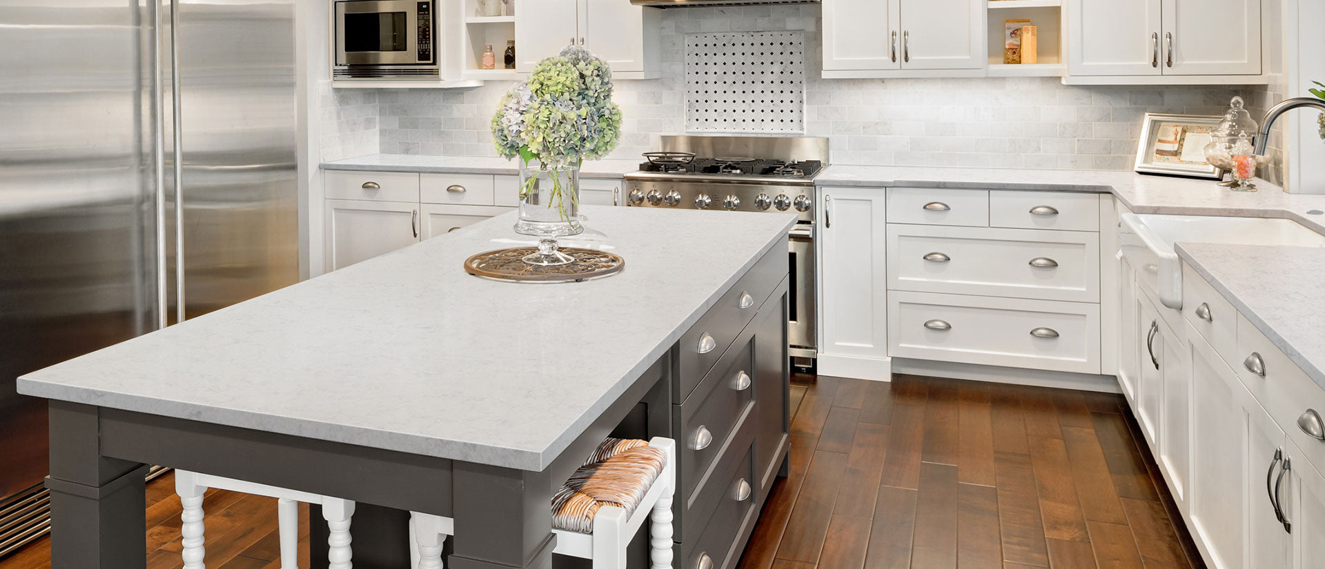 Mara Blanca by MSI Surfaces available at Aqua Kitchen