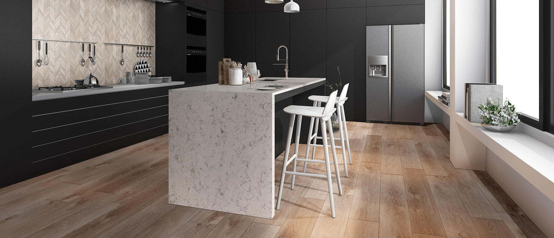 Mara Blanca by MSI Surfaces available at Aqua Kitchen