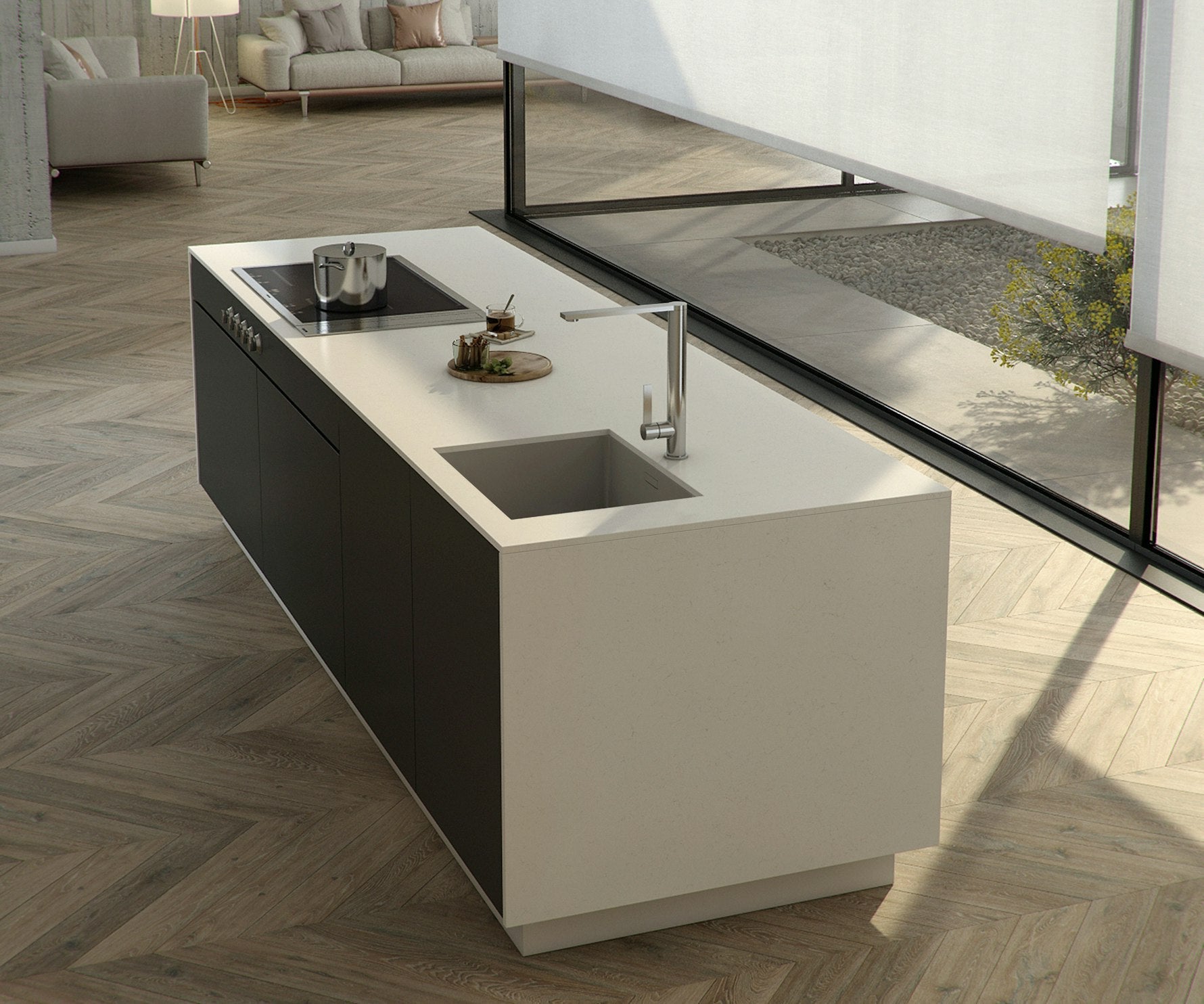 Miami Vena by Silestone available at Aqua Kitchen