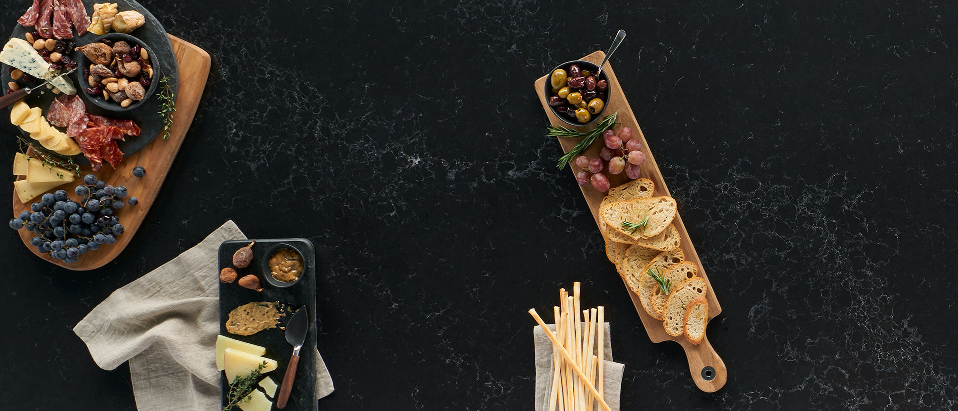 Midnight Corvo by MSI Surfaces available at Aqua Kitchen