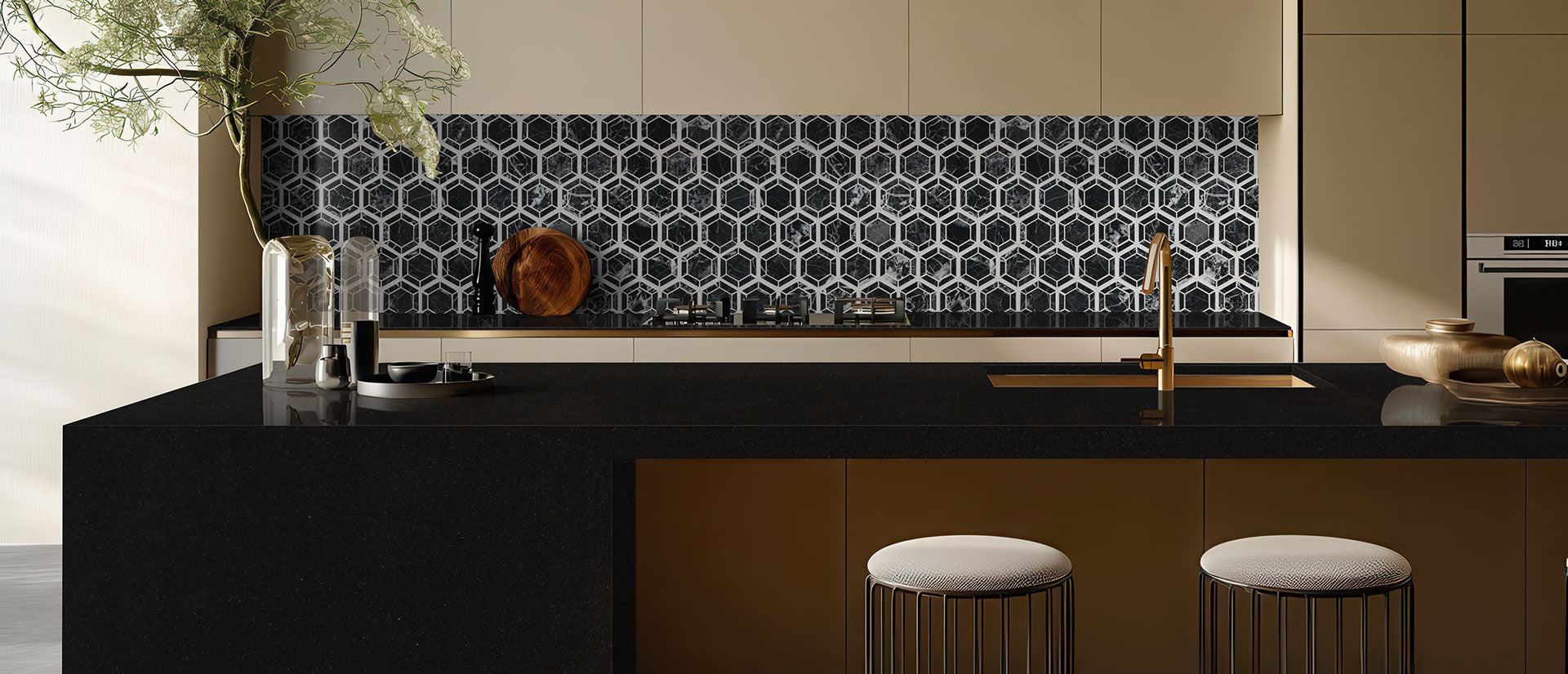 Midnight Majesty by MSI Surfaces available at Aqua Kitchen