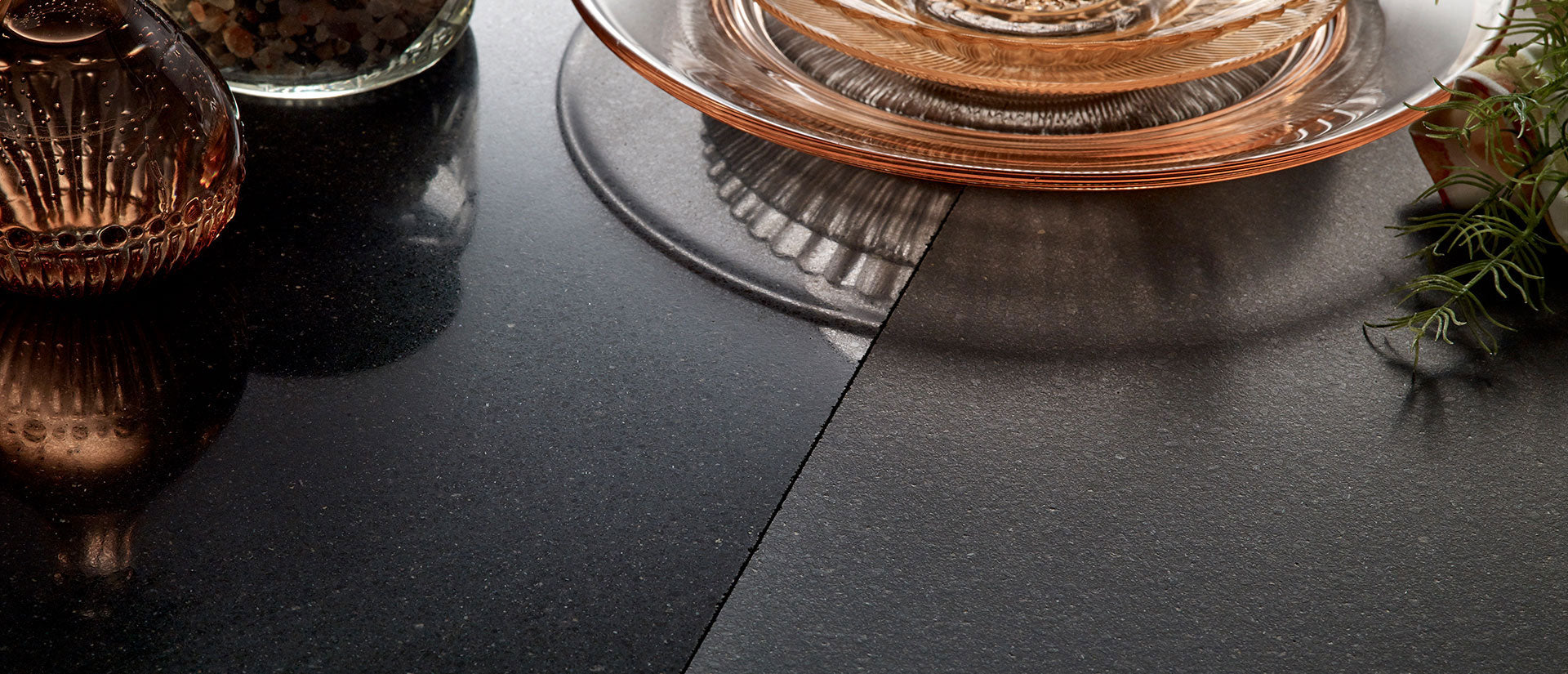 Midnight Majesty - Concrete Finish by MSI Surfaces available at Aqua Kitchen