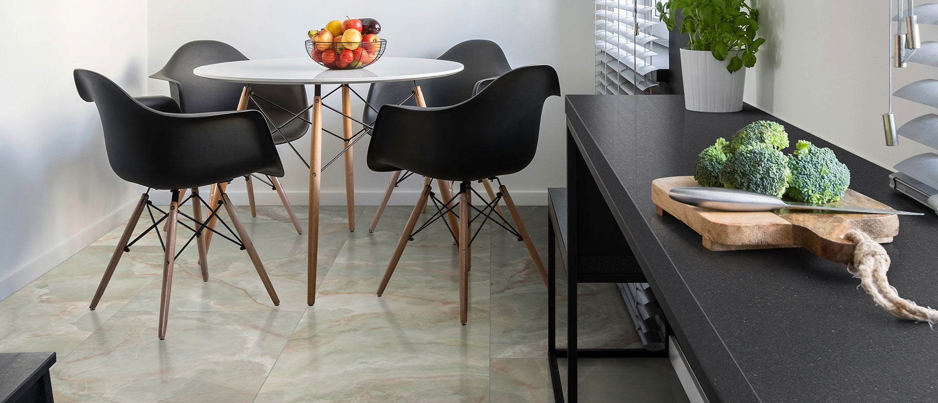 Midnight Majesty - Concrete Finish by MSI Surfaces available at Aqua Kitchen