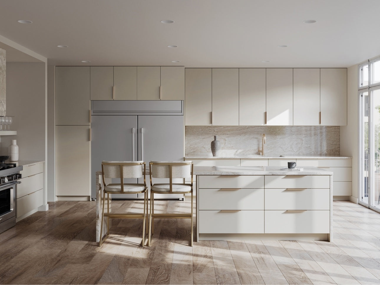 Milano - Dune by CNC Cabinetry available at Aqua Kitchen