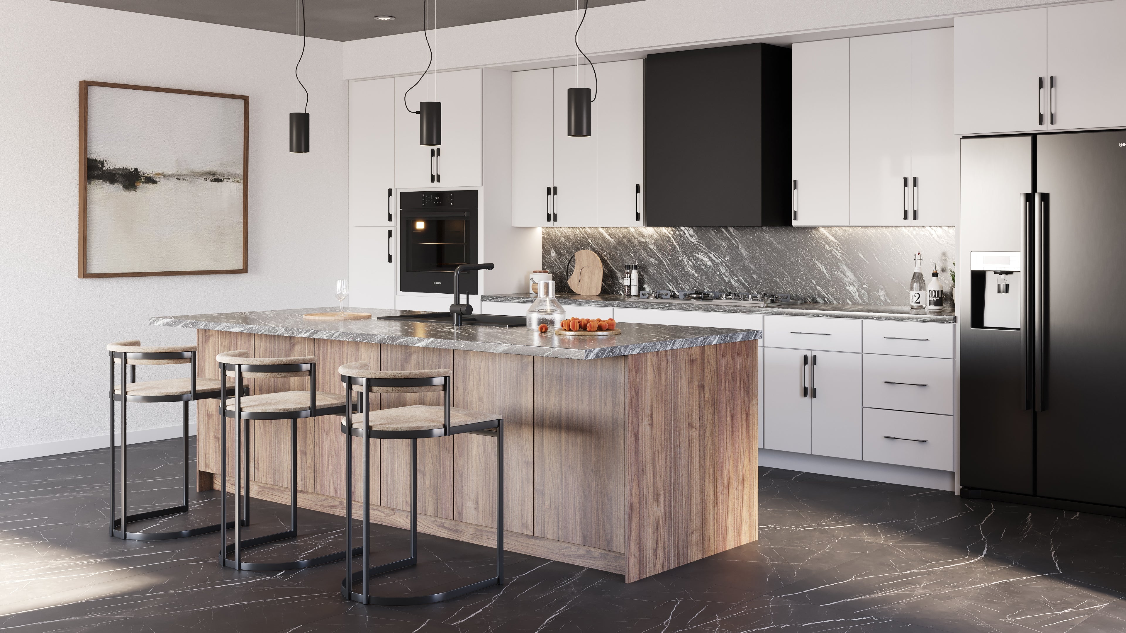 Milano - Pine by CNC Cabinetry available at Aqua Kitchen