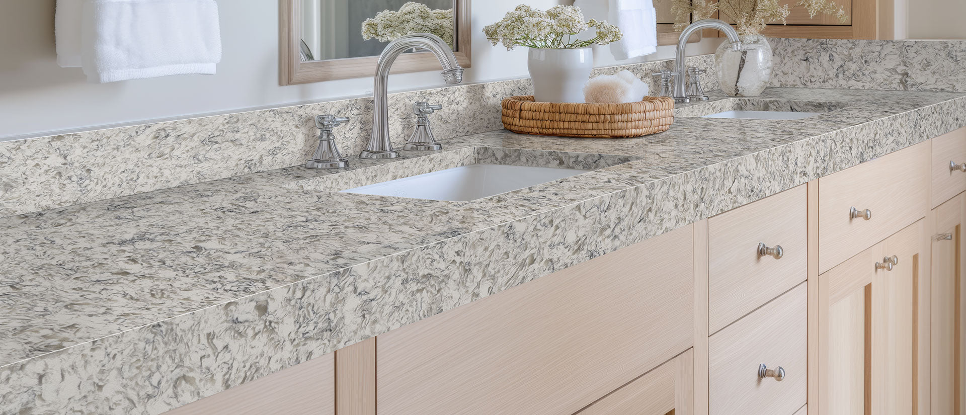 Montclair White by MSI Surfaces available at Aqua Kitchen