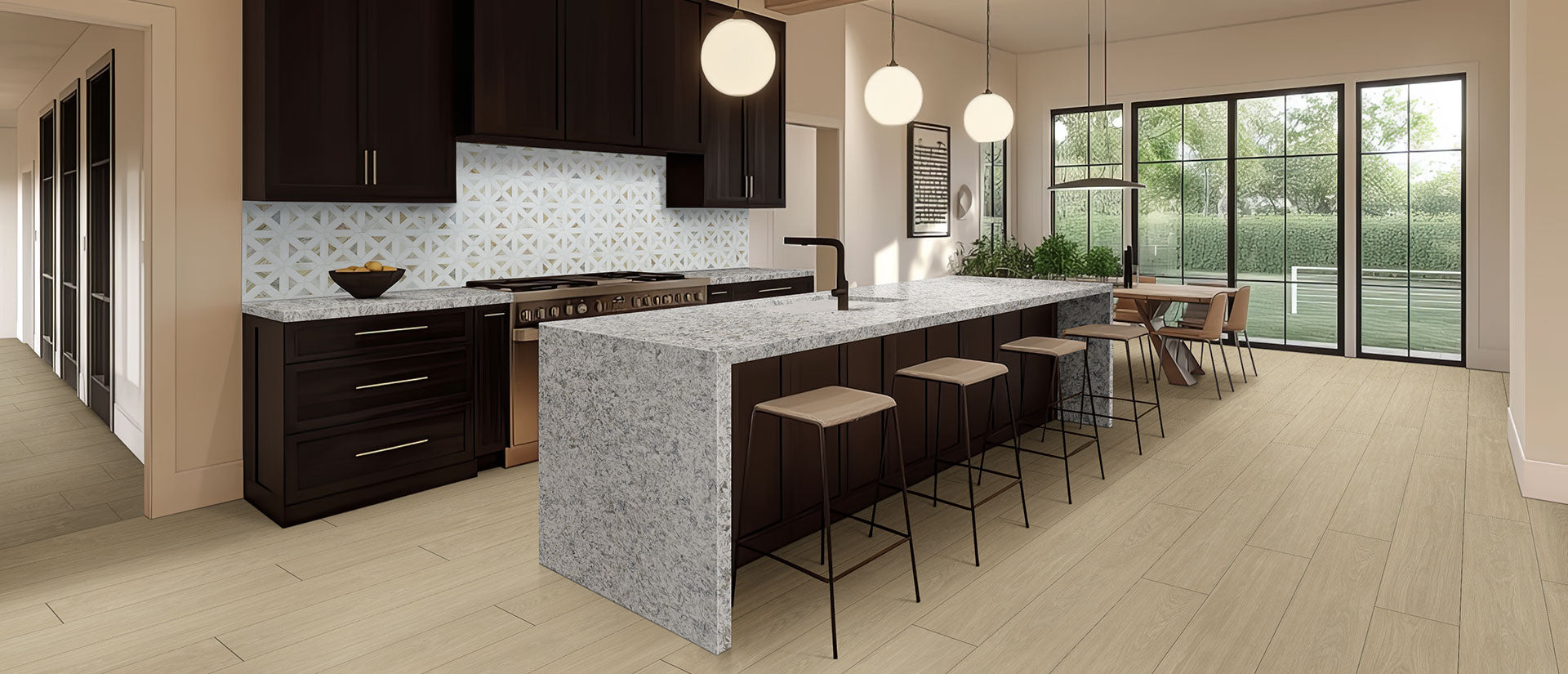 Montclair White by MSI Surfaces available at Aqua Kitchen