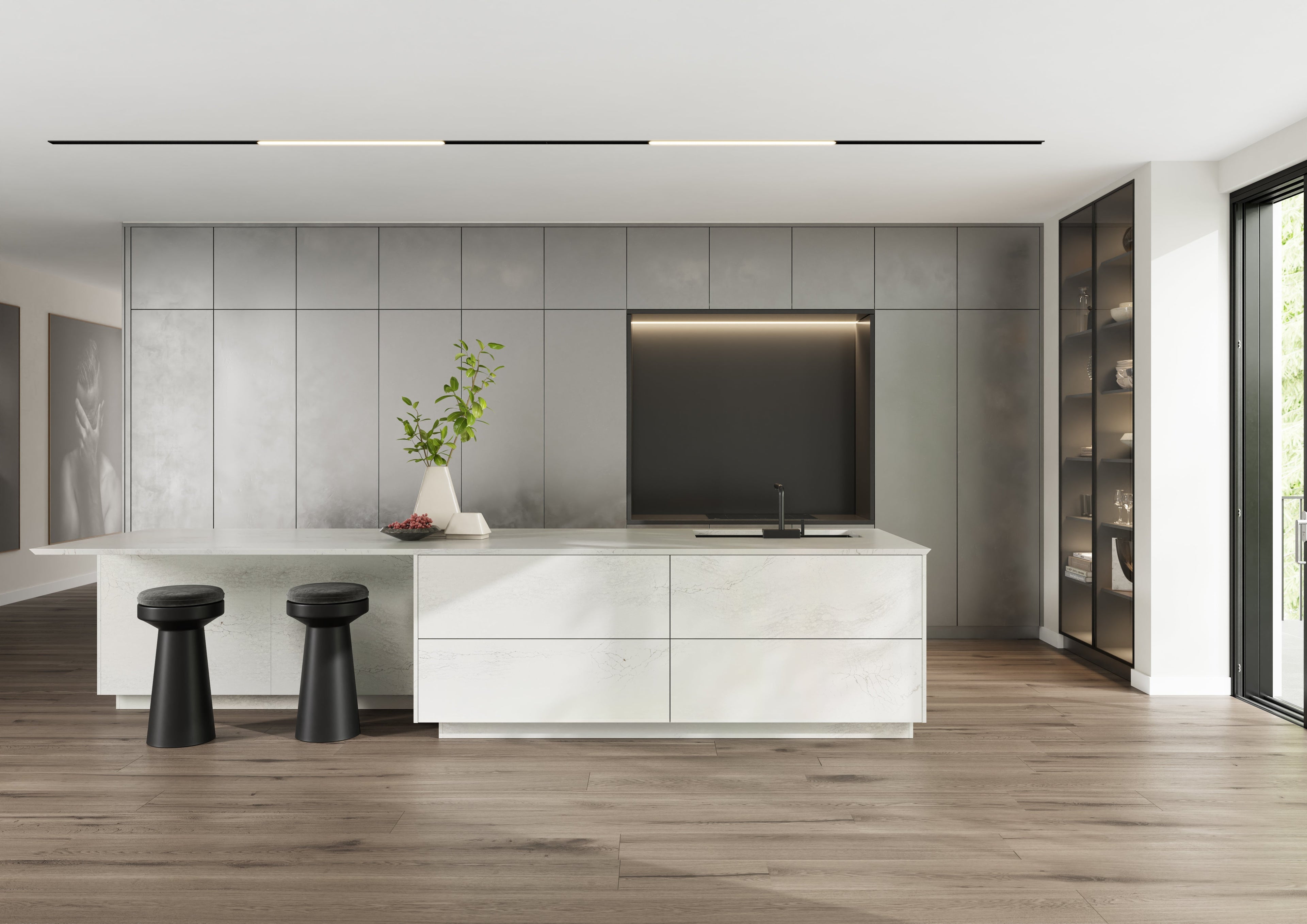 NEW - MacBeth™ Quartz Sample by Cambria available at Aqua Kitchen