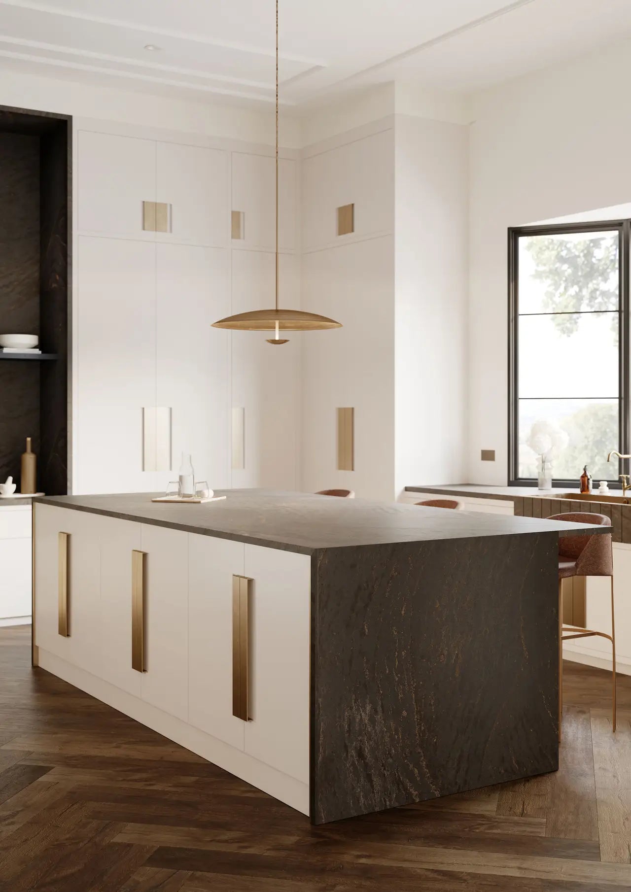 NEW - Remington Brass™ Quartz Sample by Cambria available at Aqua Kitchen