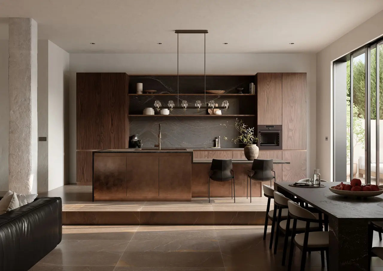 NEW - Remington Steel™ Quartz Sample by Cambria available at Aqua Kitchen