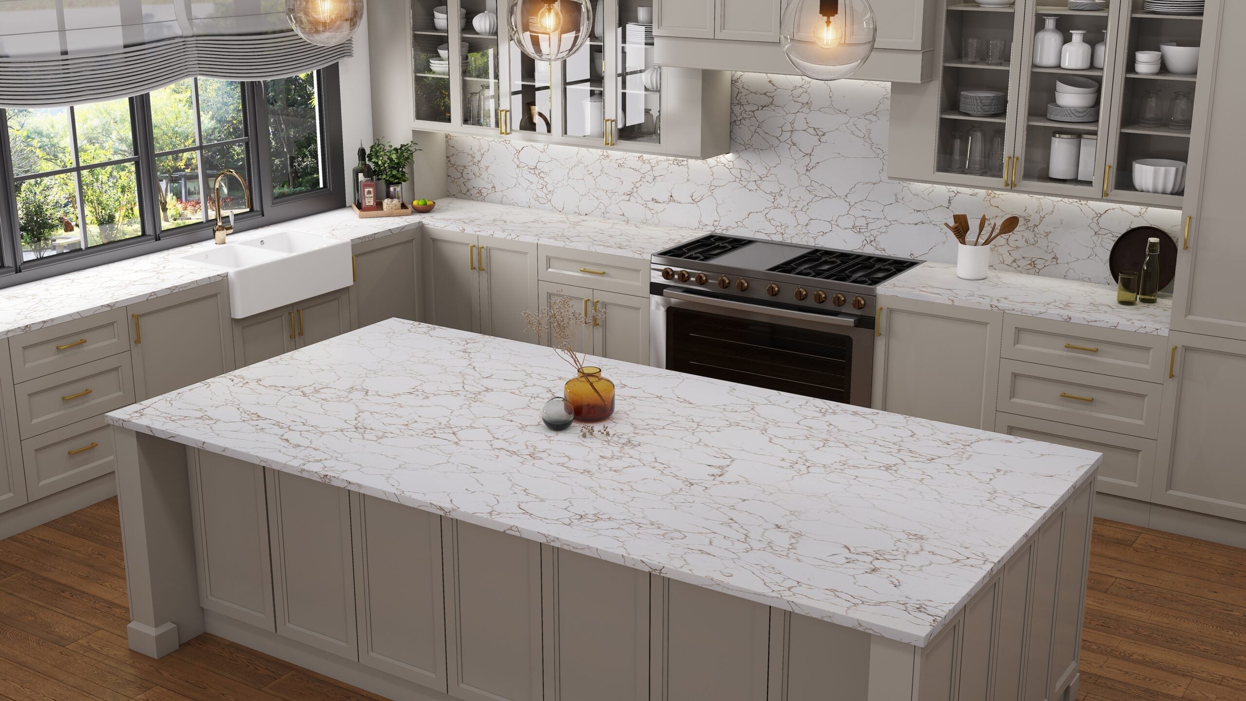 Navea Gold® by Pental Quartz available at Aqua Kitchen