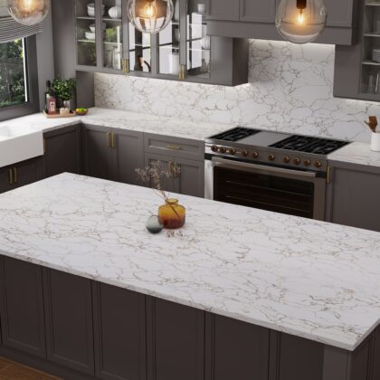 Navea Gold® by Pental Quartz available at Aqua Kitchen