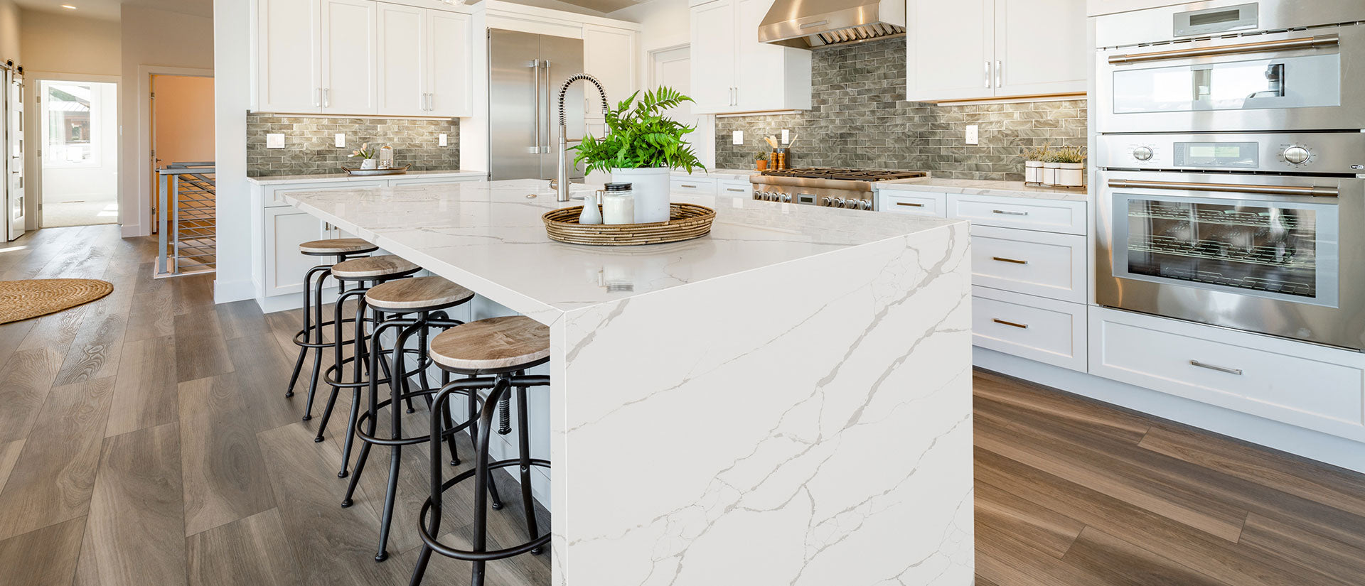 New Calacatta Laza by MSI Surfaces available at Aqua Kitchen