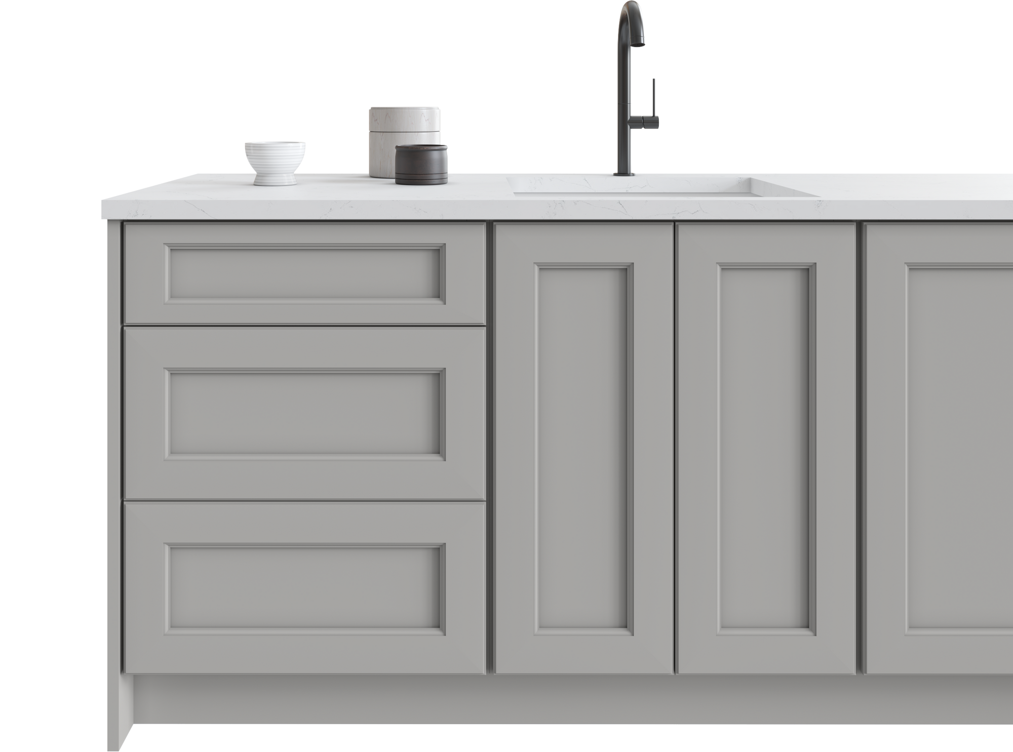 Nexus-  Nickel by Fabuwood available at Aqua Kitchen