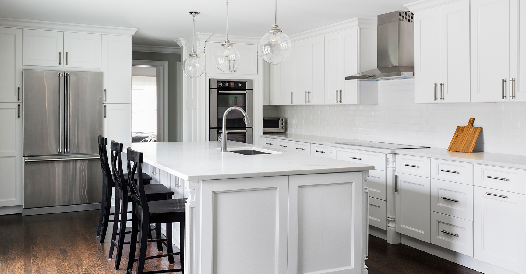 Nexus-  Nickel by Fabuwood available at Aqua Kitchen