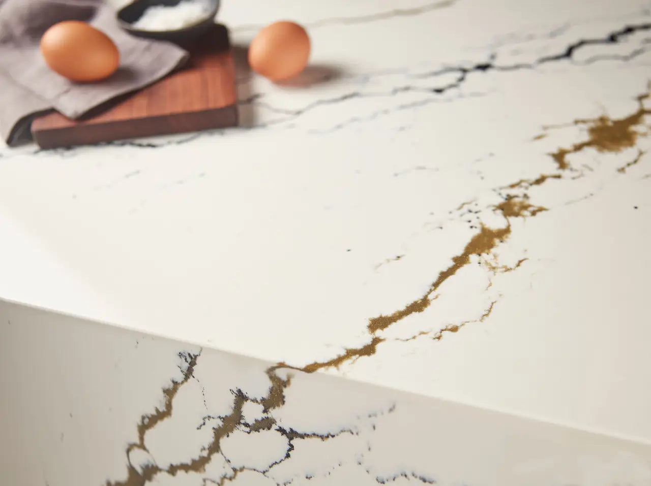 Oakleigh™ Quartz Sample by Cambria available at Aqua Kitchen