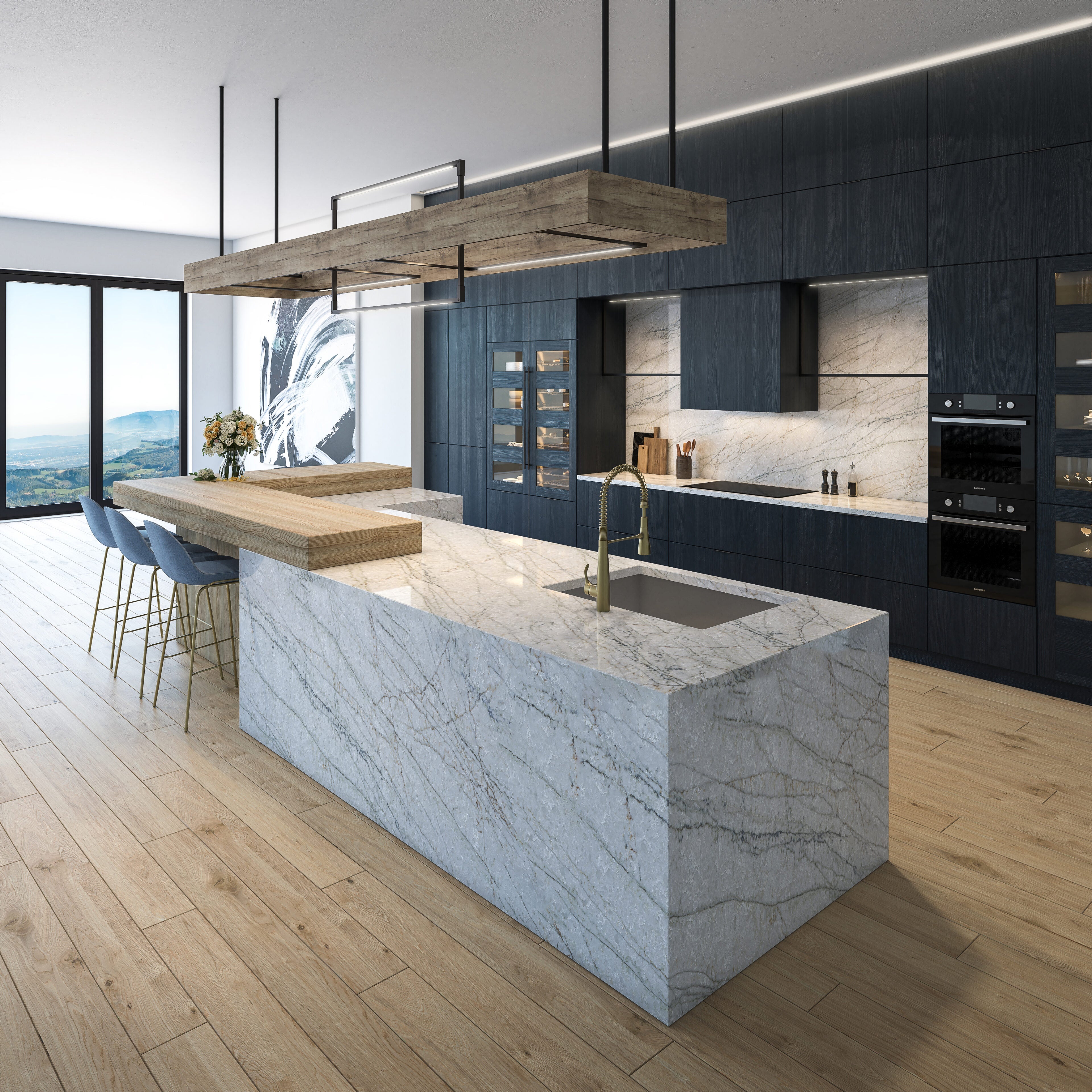 Oceanus by Pental Quartz available at Aqua Kitchen