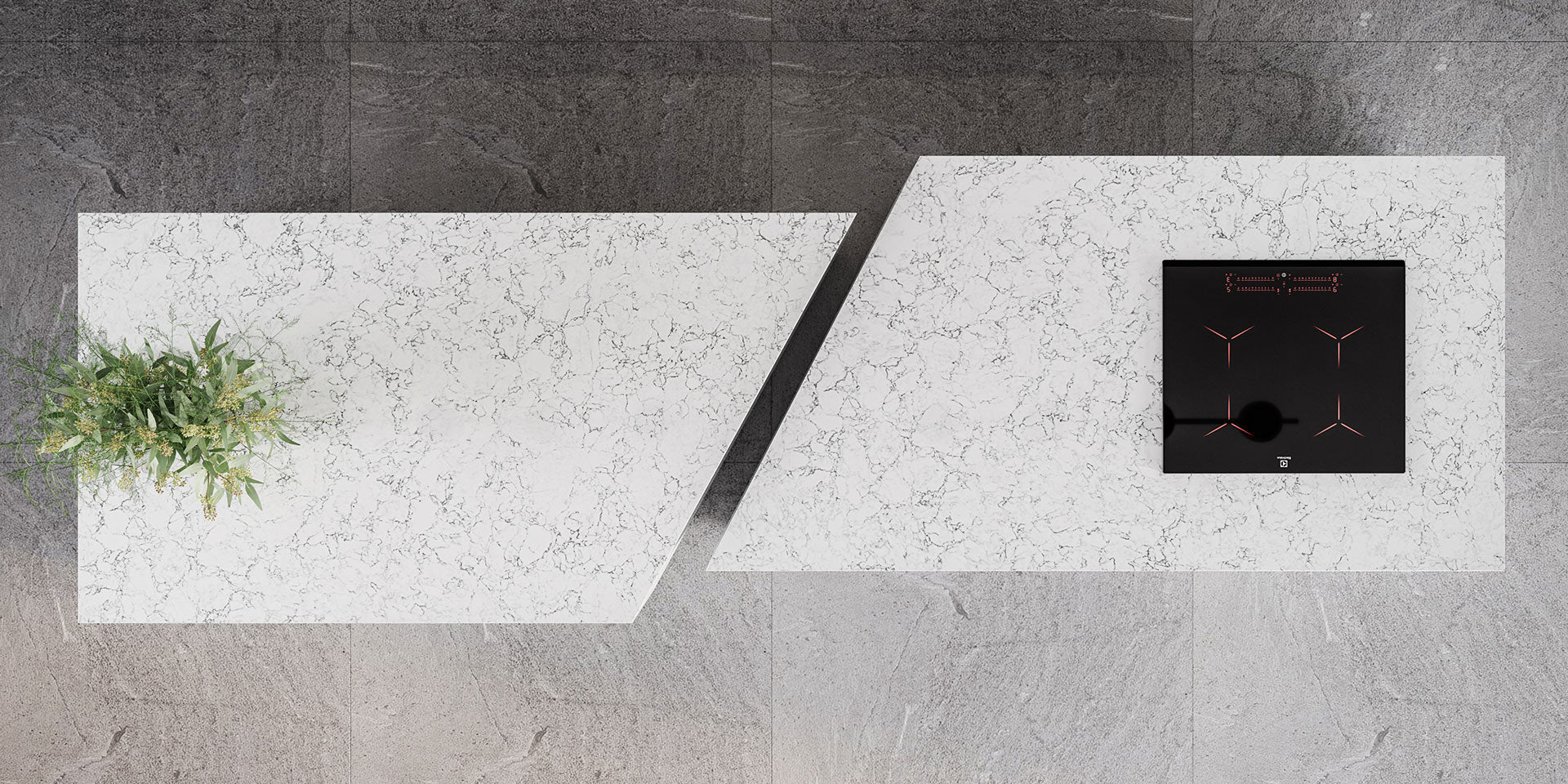 Olympus by Pental Quartz available at Aqua Kitchen
