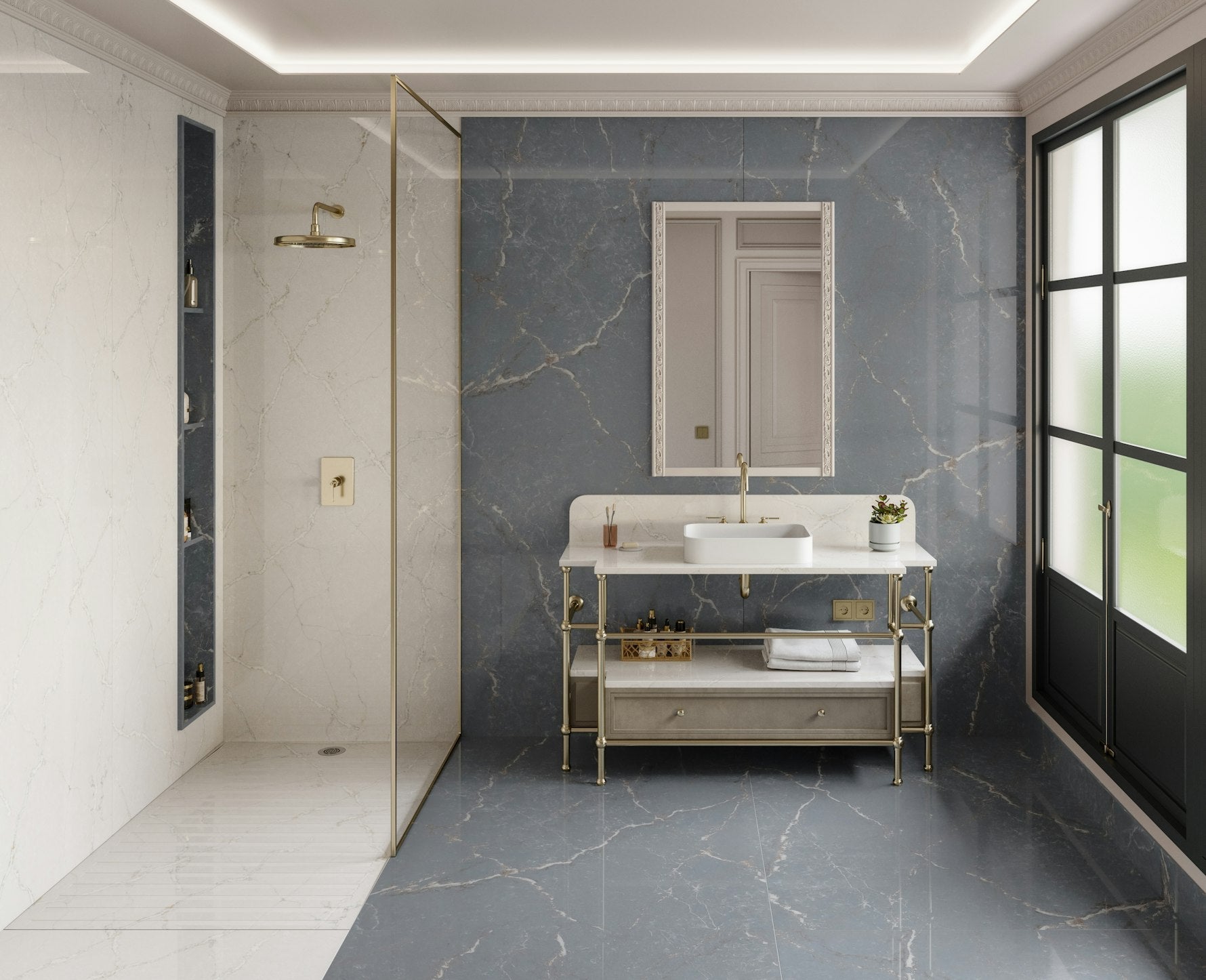Parisien Bleu by Silestone available at Aqua Kitchen