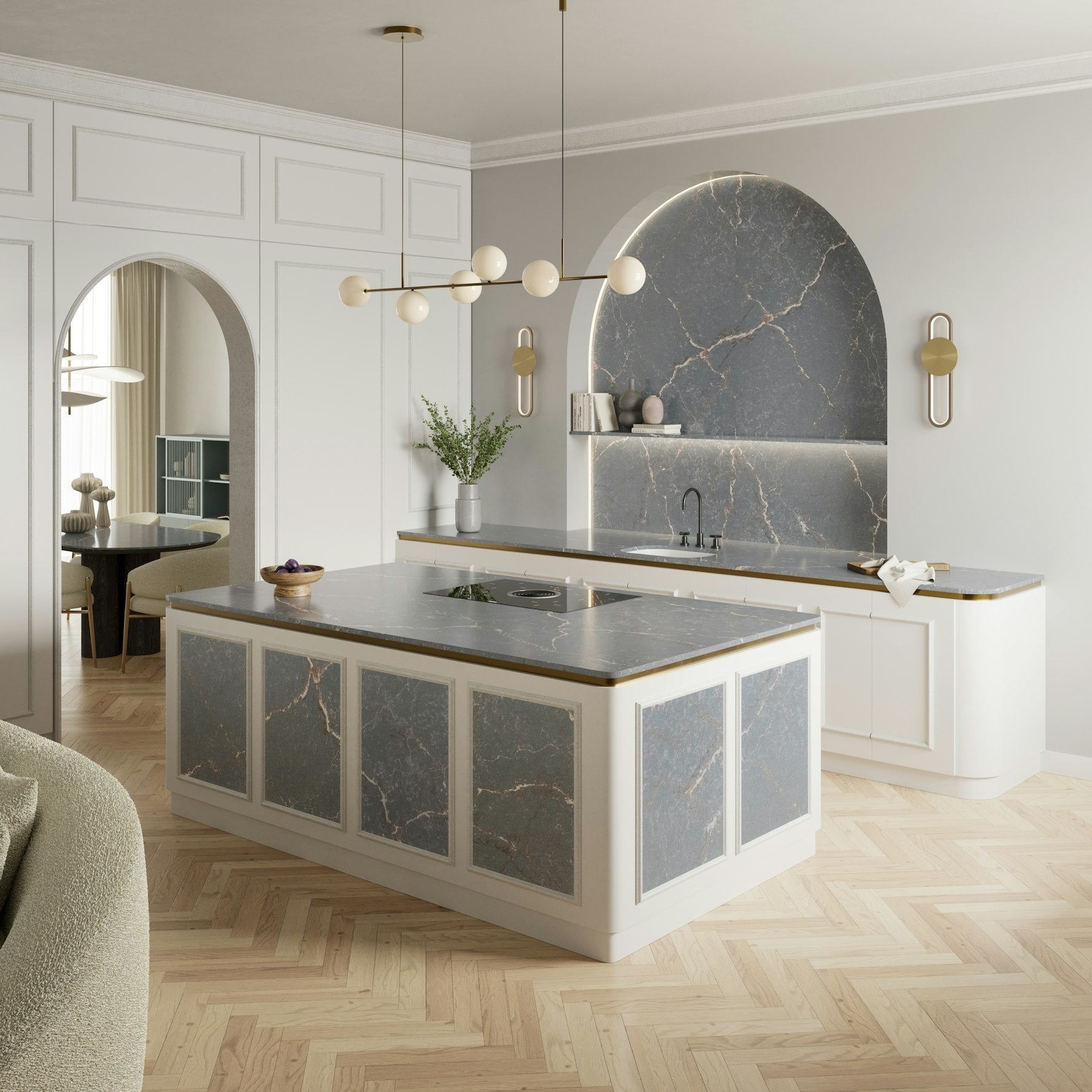 Parisien Bleu by Silestone available at Aqua Kitchen