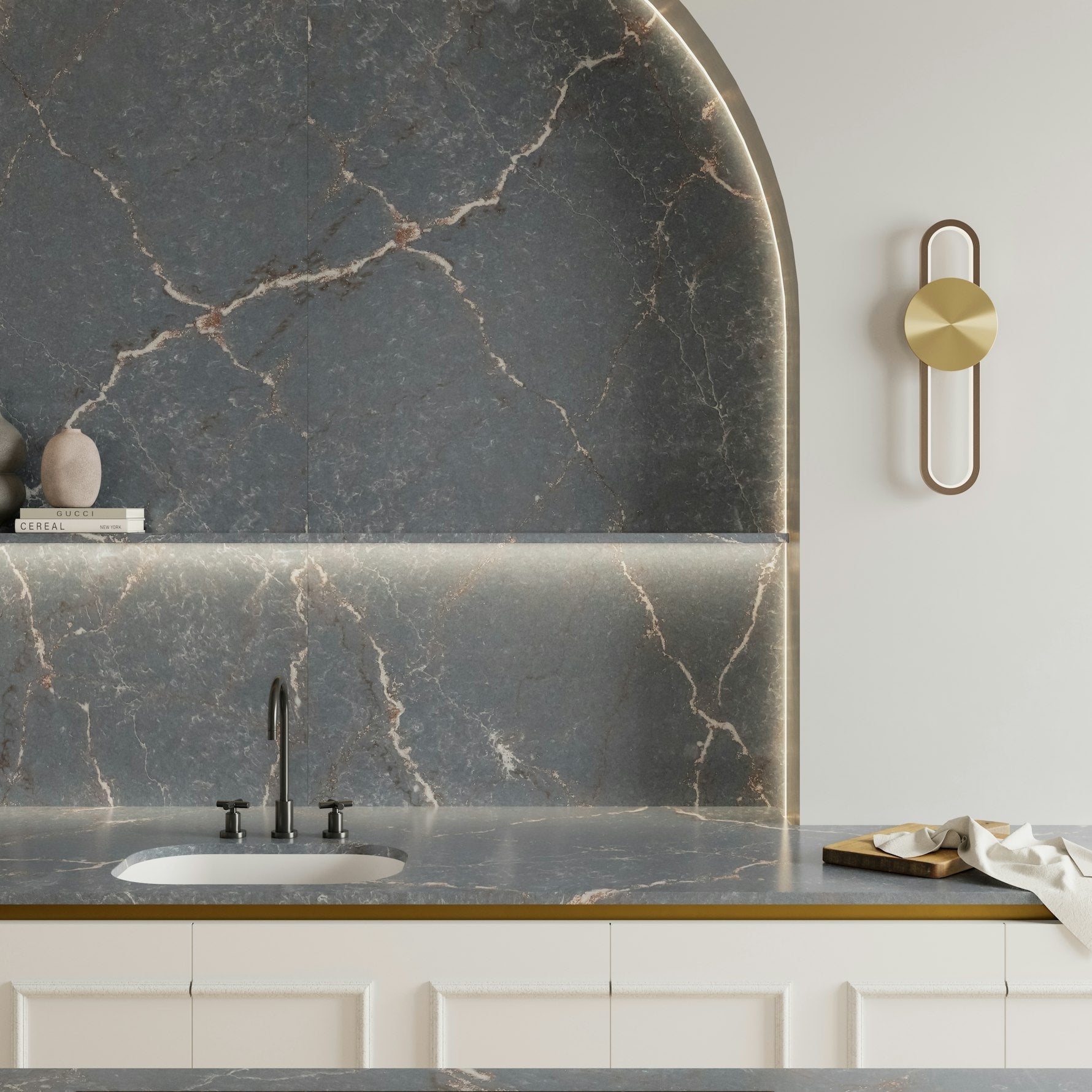 Parisien Bleu by Silestone available at Aqua Kitchen