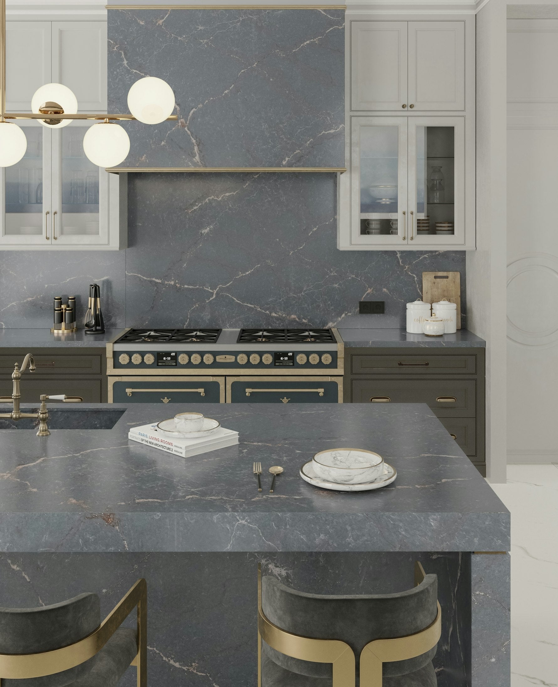 Parisien Bleu by Silestone available at Aqua Kitchen