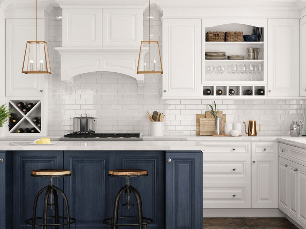 Park Ave - Ocean by CNC Cabinetry available at Aqua Kitchen