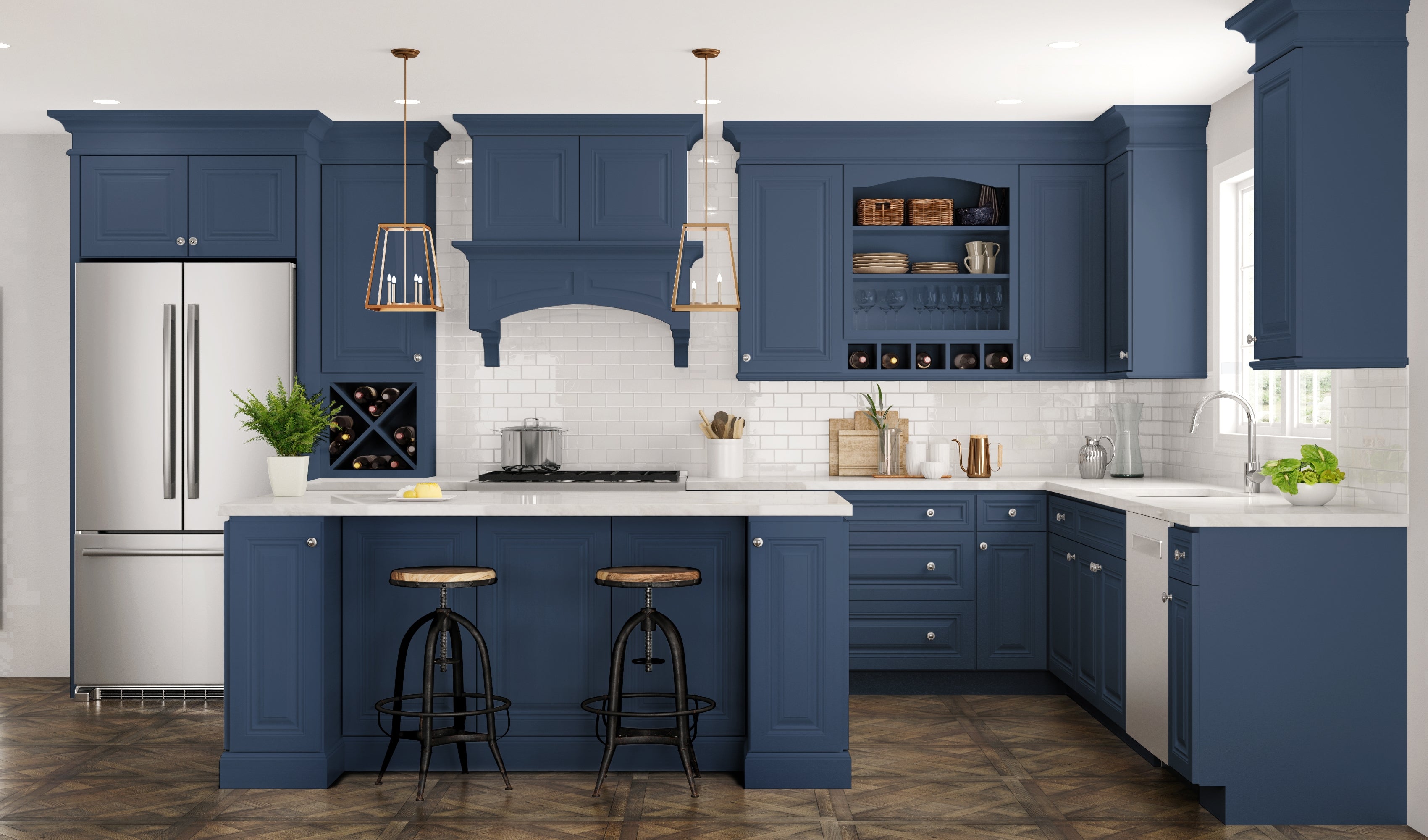 Park Ave - Ocean by CNC Cabinetry available at Aqua Kitchen