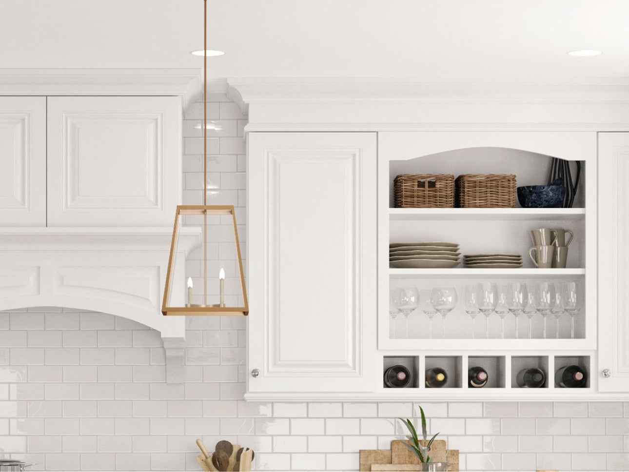 Park Ave - White by CNC Cabinetry available at Aqua Kitchen