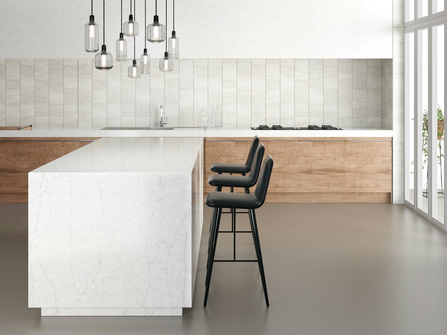 Pearl Jasmine by Silestone available at Aqua Kitchen