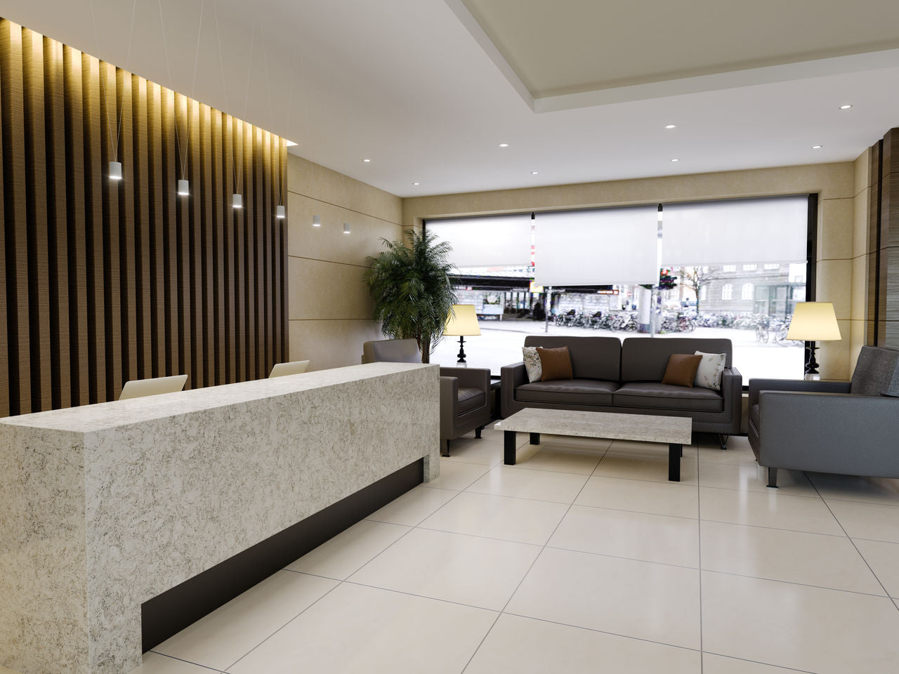 Pendle Hill™ Quartz Sample by Cambria available at Aqua Kitchen