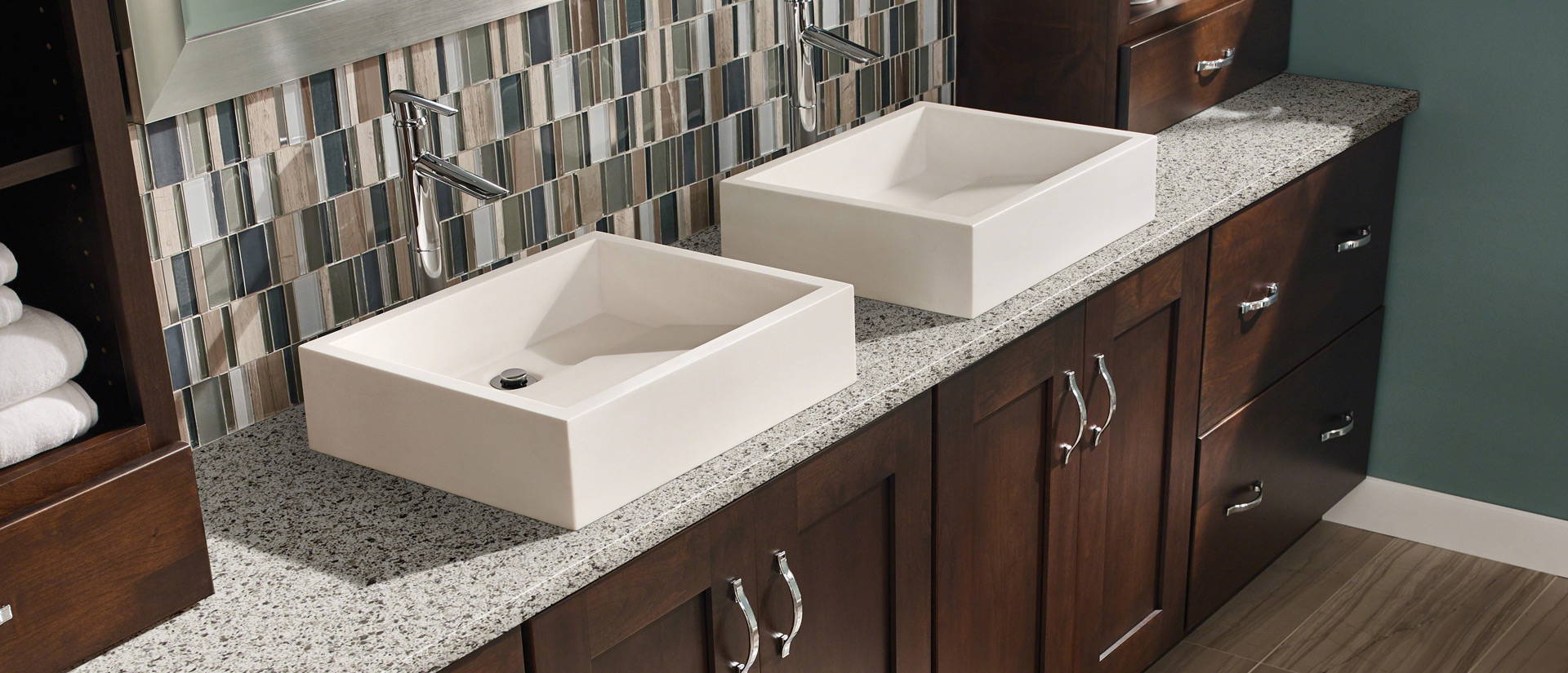 Peppercorn White by MSI Surfaces available at Aqua Kitchen
