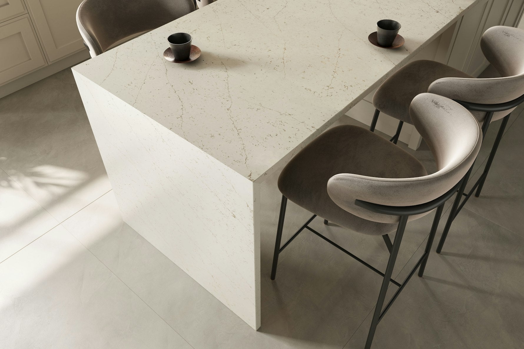 Persian White by Silestone available at Aqua Kitchen