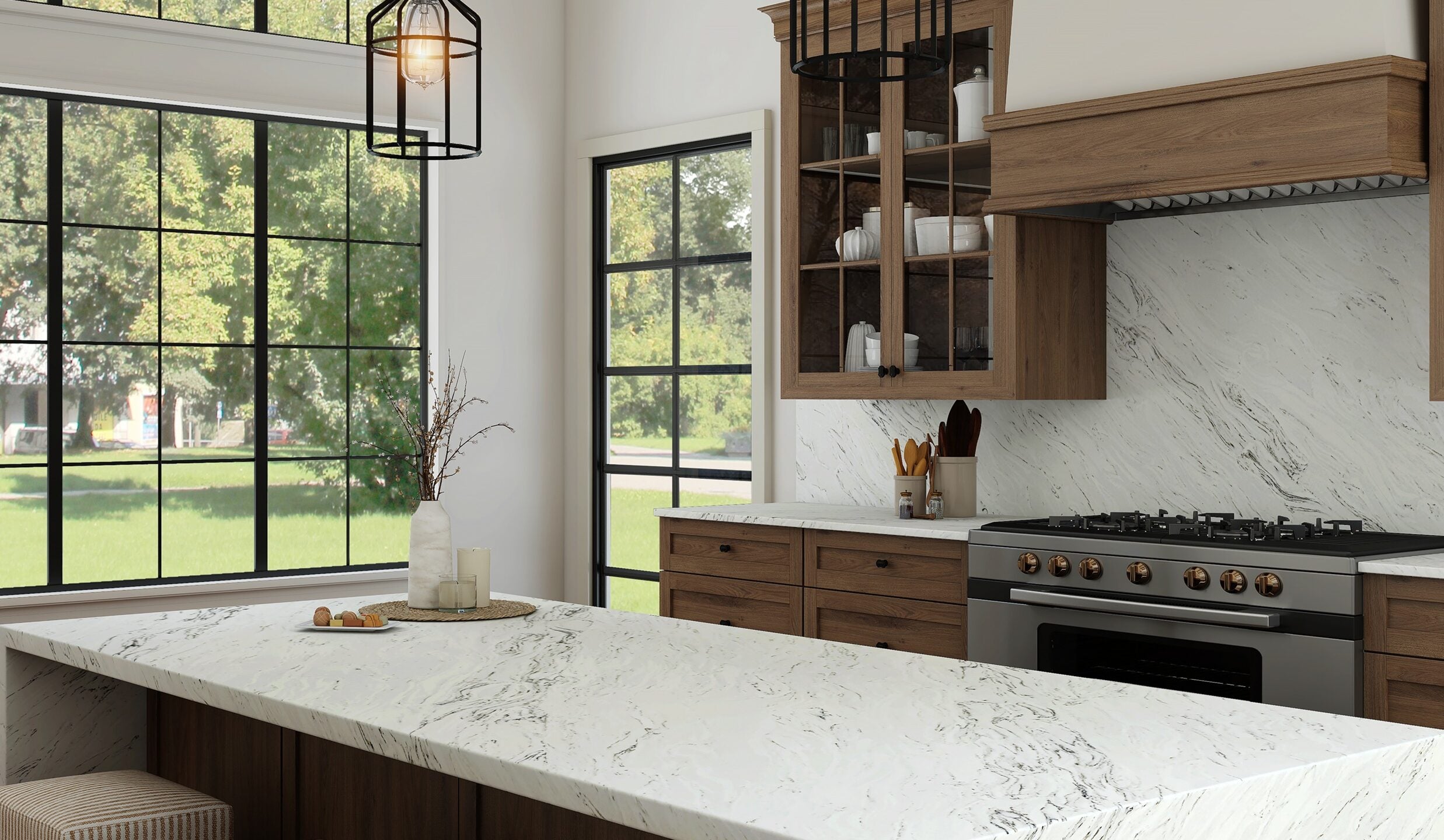 River Mist by Pental Quartz available at Aqua Kitchen