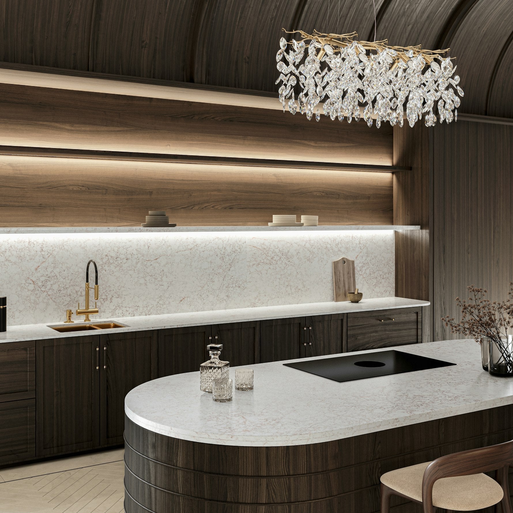 Riviére Rose by Silestone available at Aqua Kitchen