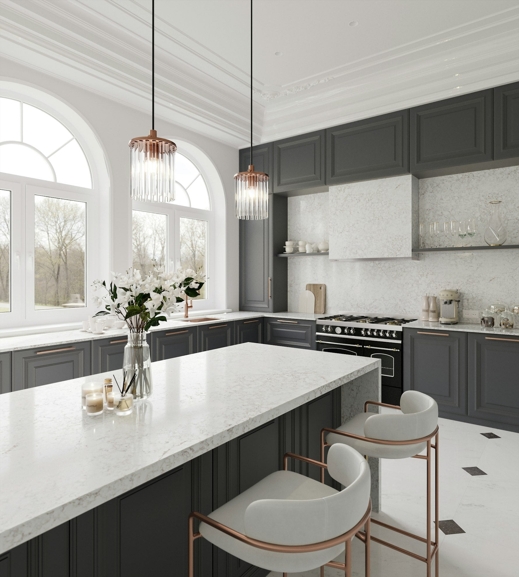 Riviére Rose by Silestone available at Aqua Kitchen