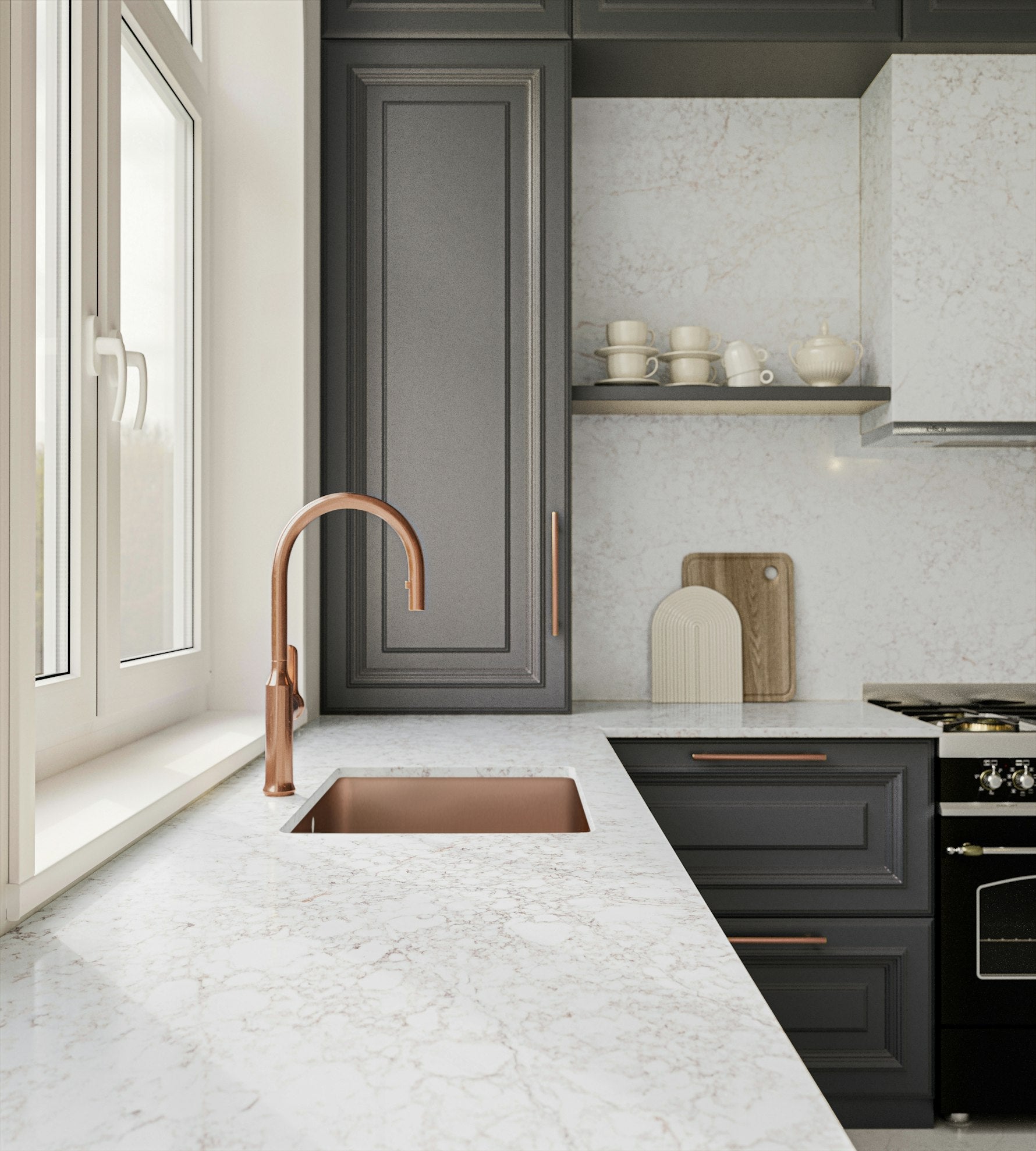 Riviére Rose by Silestone available at Aqua Kitchen