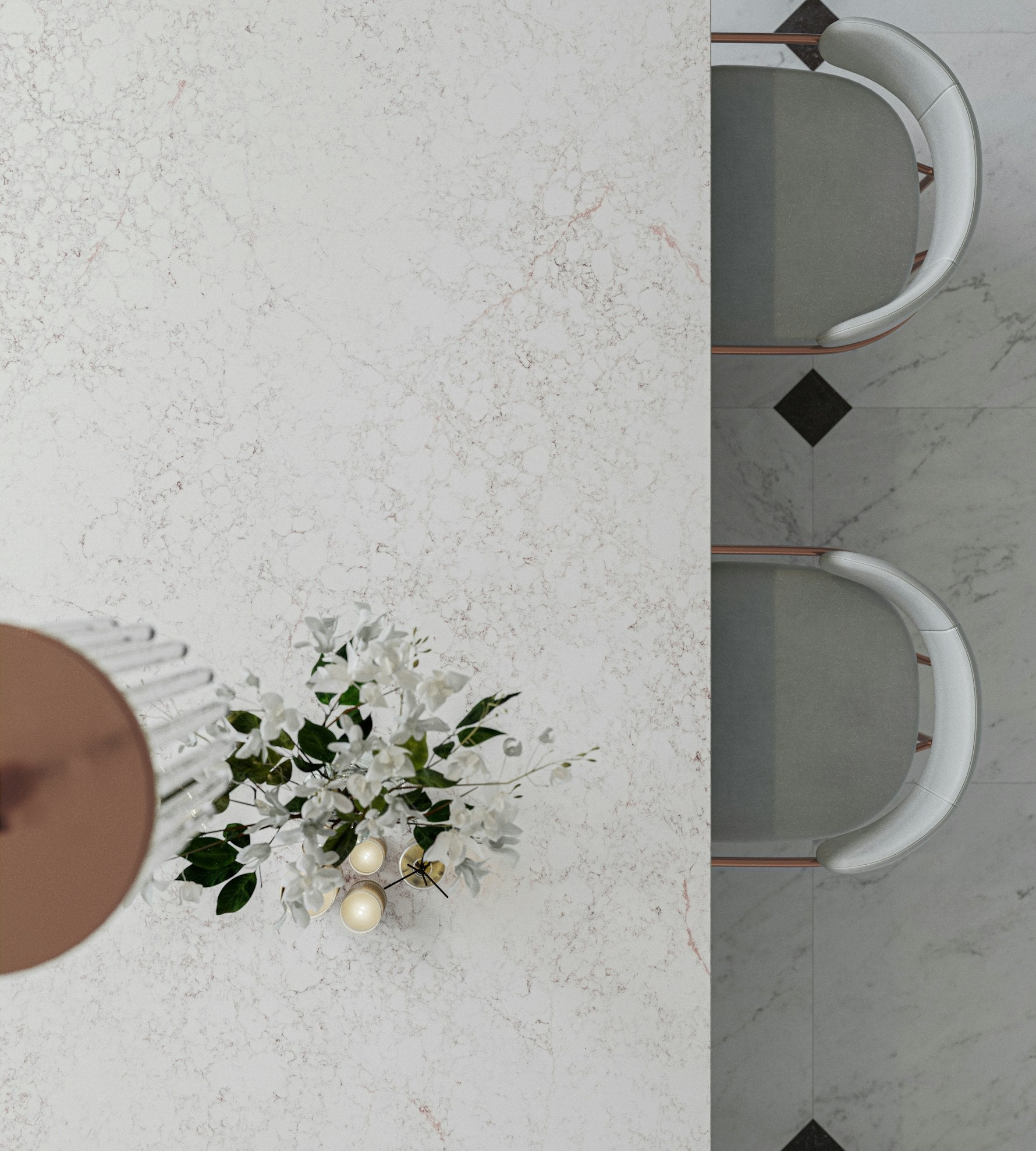 Riviére Rose by Silestone available at Aqua Kitchen