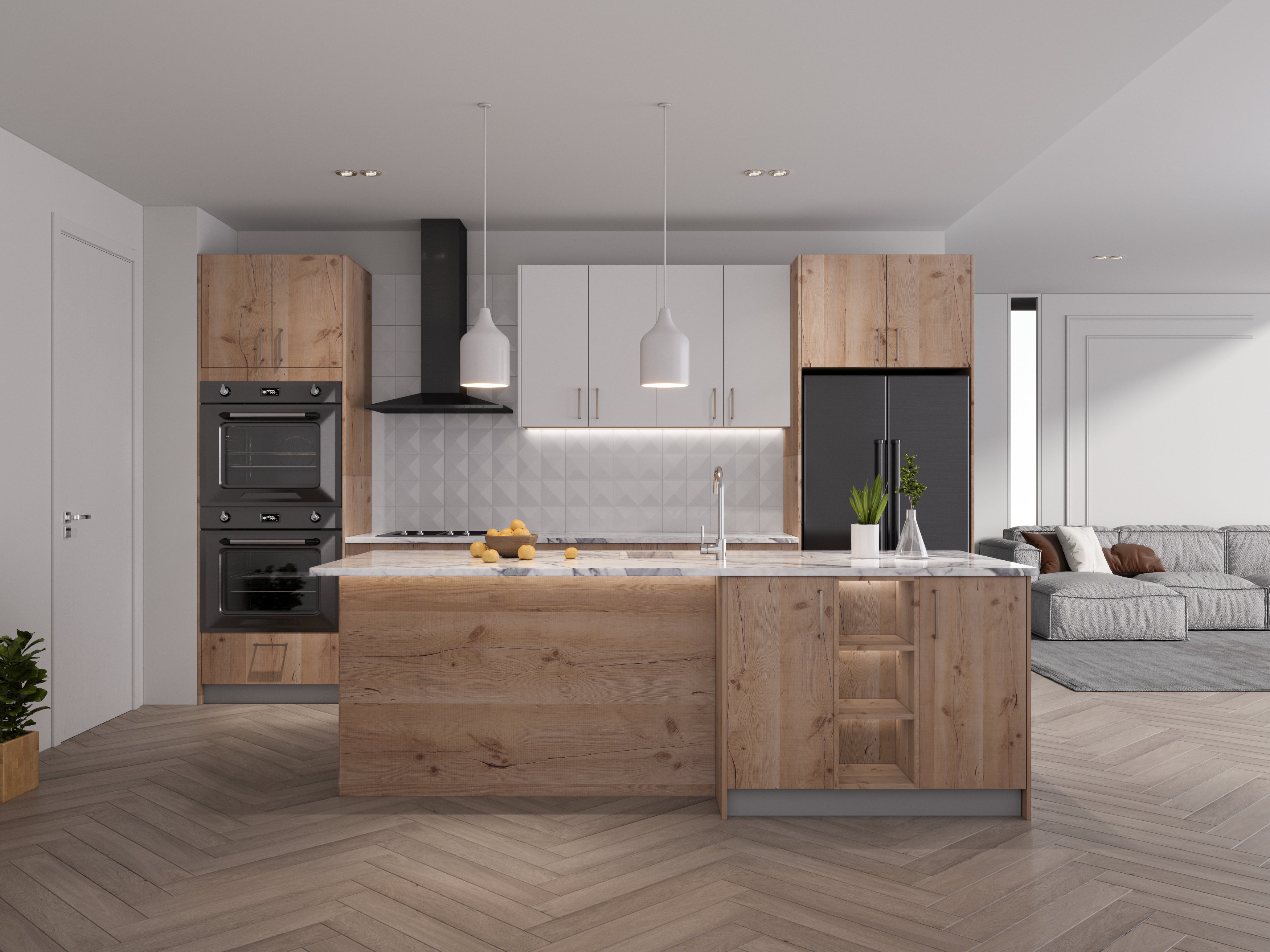 Rustic Oak by Golden Home Global available at Aqua Kitchen