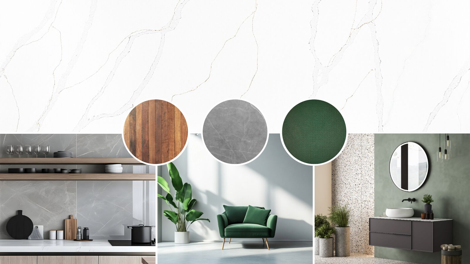 Salora Grey by Pental Quartz available at Aqua Kitchen