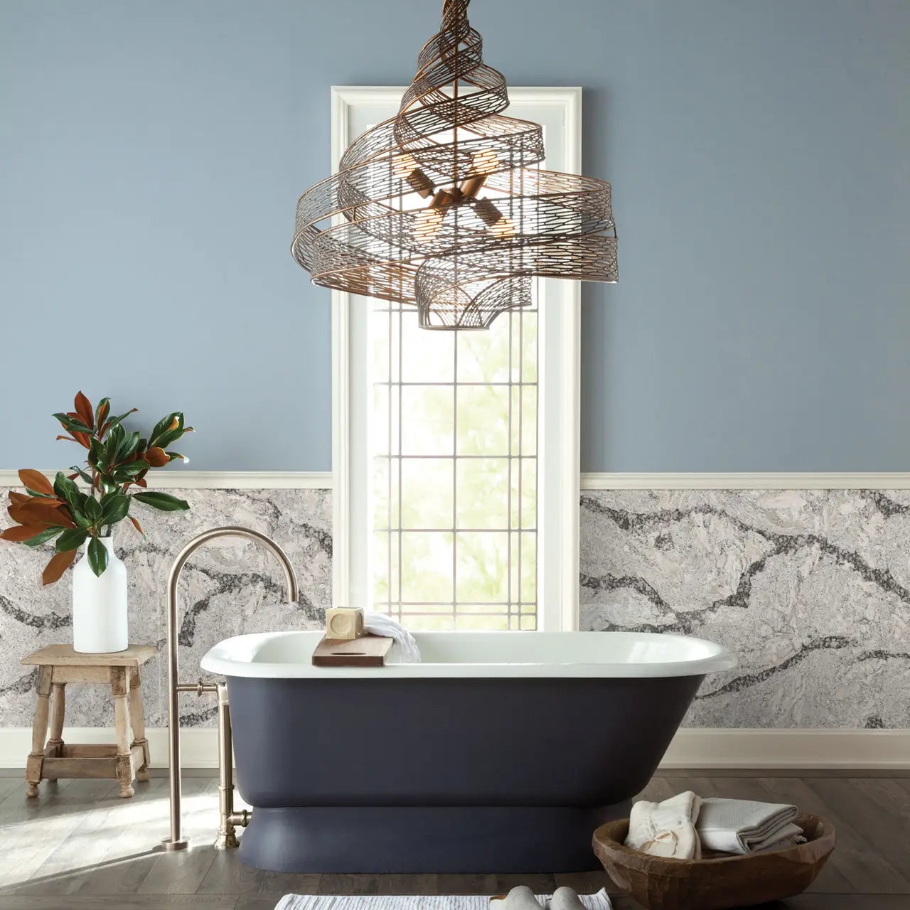 Seagrove™ Quartz Sample by Cambria available at Aqua Kitchen