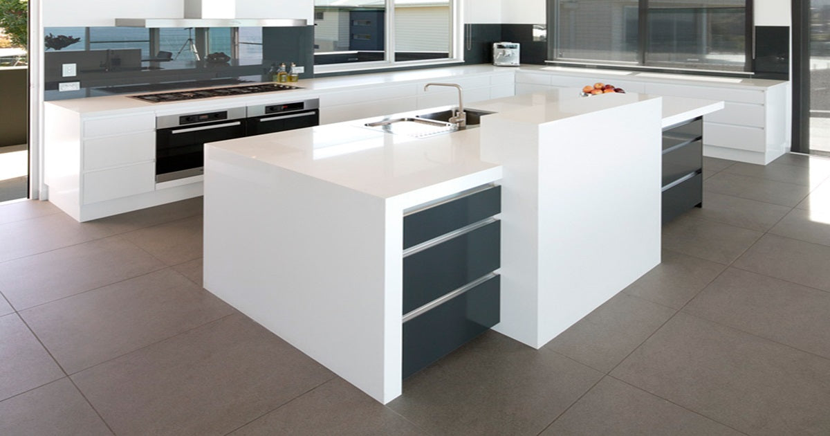 Seashell by Pental Quartz available at Aqua Kitchen