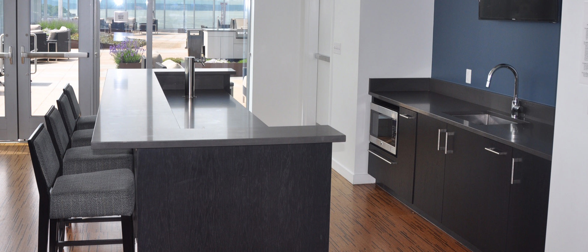 Shadow Gray by MSI Surfaces available at Aqua Kitchen