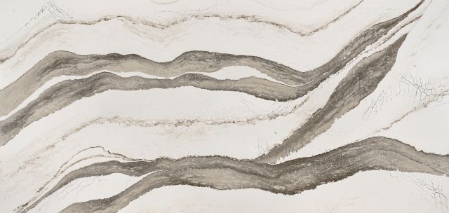 Skara Brae® Quartz Sample by Cambria available at Aqua Kitchen