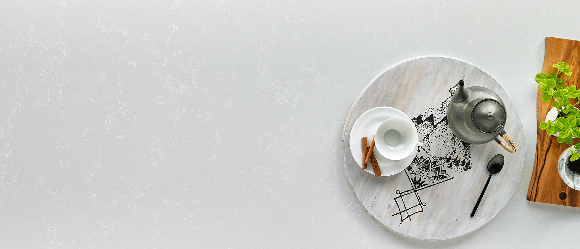 Smoked Pearl by MSI Surfaces available at Aqua Kitchen