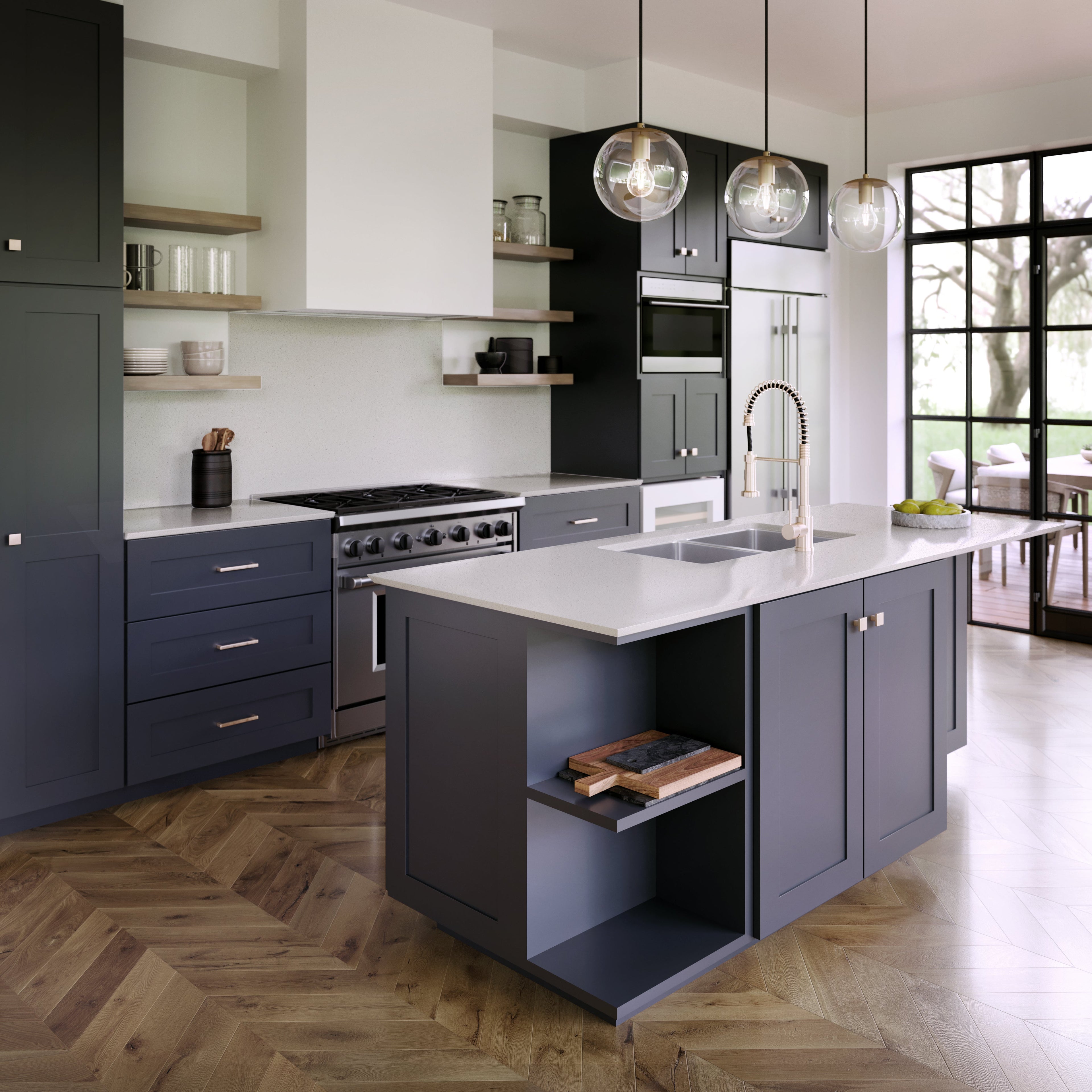 Snowdon White™ Quartz Sample by Cambria available at Aqua Kitchen