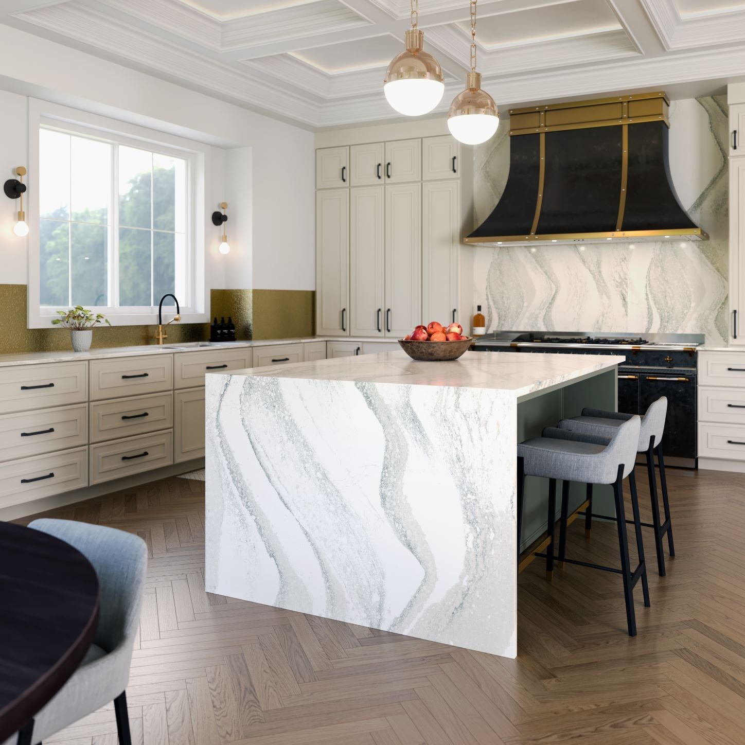 Southport™ Quartz Sample by Cambria available at Aqua Kitchen